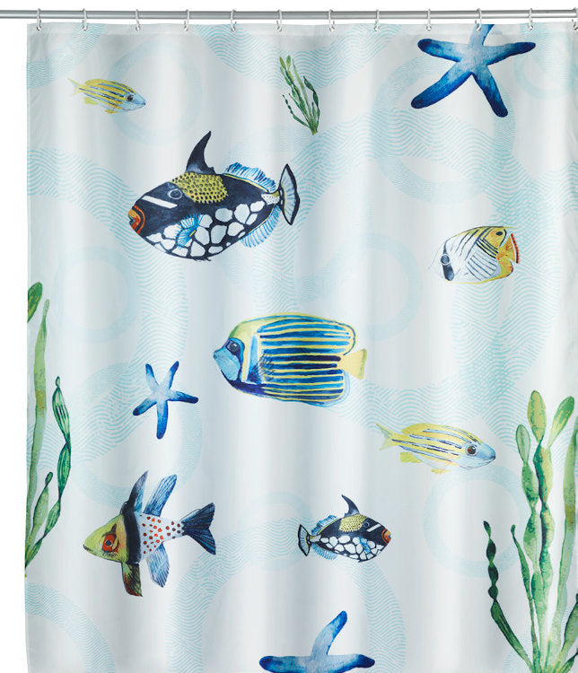 Wenko shower curtain Aquaria 180x200cm, Polyester