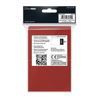 Ultra Pro Red Deck Protector Standard (100) NOUVELLE TAILLE