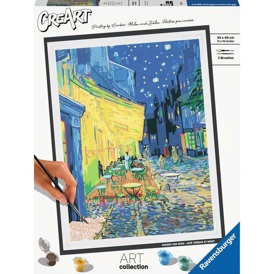 Ravensburger CreArt - Painting by Numbers - ART Collection: Café Terrace (Van Gogh)