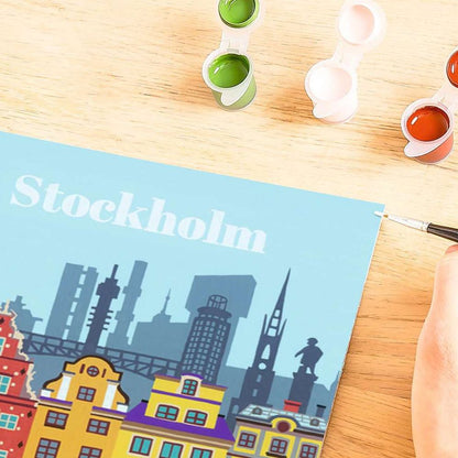 Ravensburger CreArt - Paint by Numbers - Colourful Stockholm