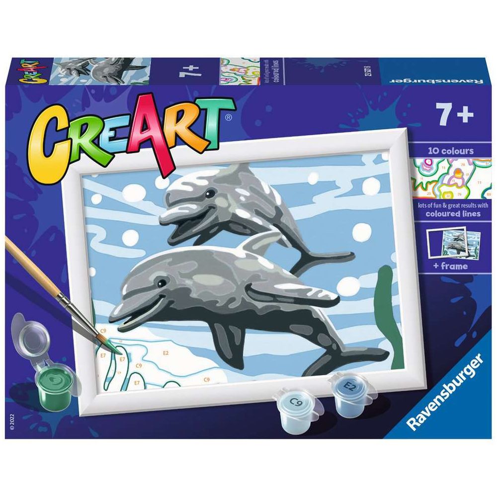 Ravensburger CreArt - Paint by Numbers - Pod of Dolphins