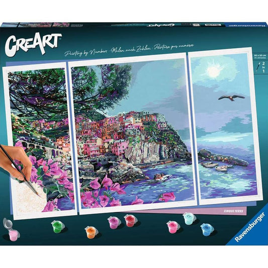 Ravensburger CreArt - Painting by Numbers - Cinque Terre