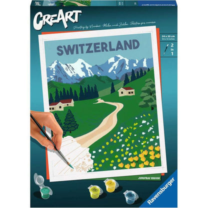 Ravensburger CreArt - Painting by Numbers - Jungfrau Region
