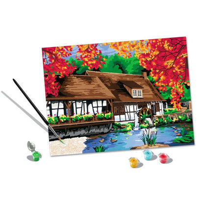 Ravensburger CreArt - Painting by Numbers - Mill at Blautopf