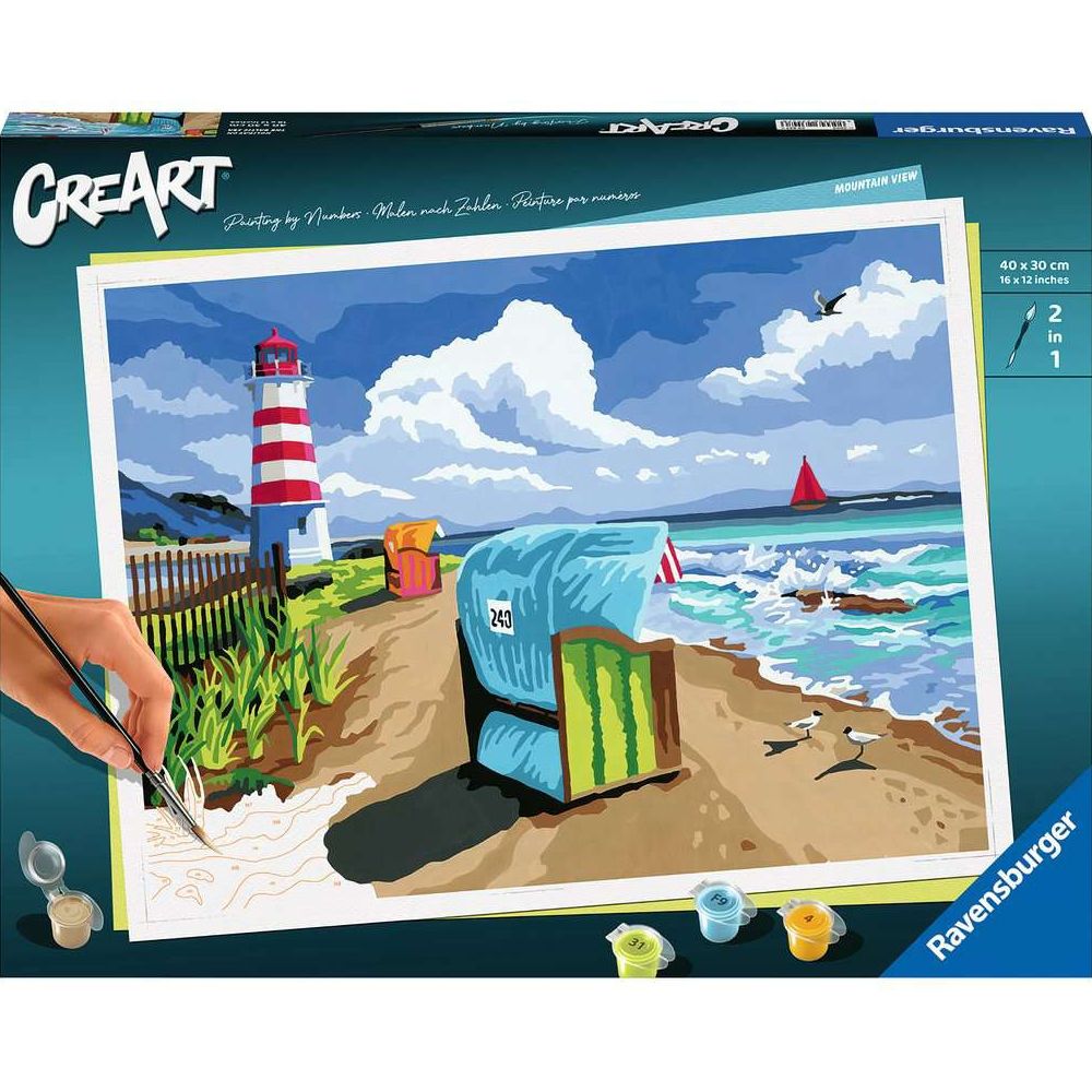 Ravensburger CreArt - Painting by Numbers - Holiday on the Baltic Sea