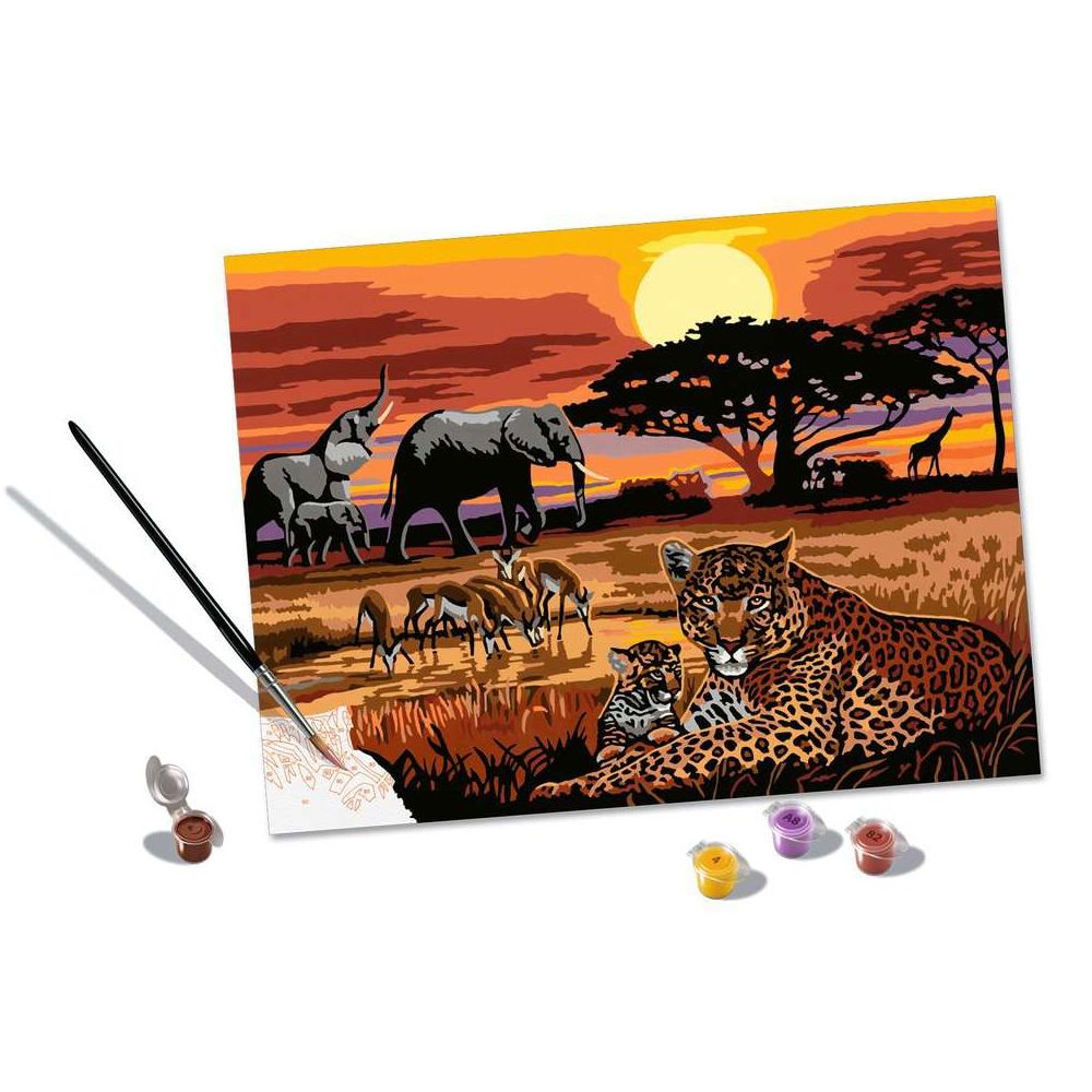 Ravensburger CreArt - Painting by Numbers - Savannah Landscapes