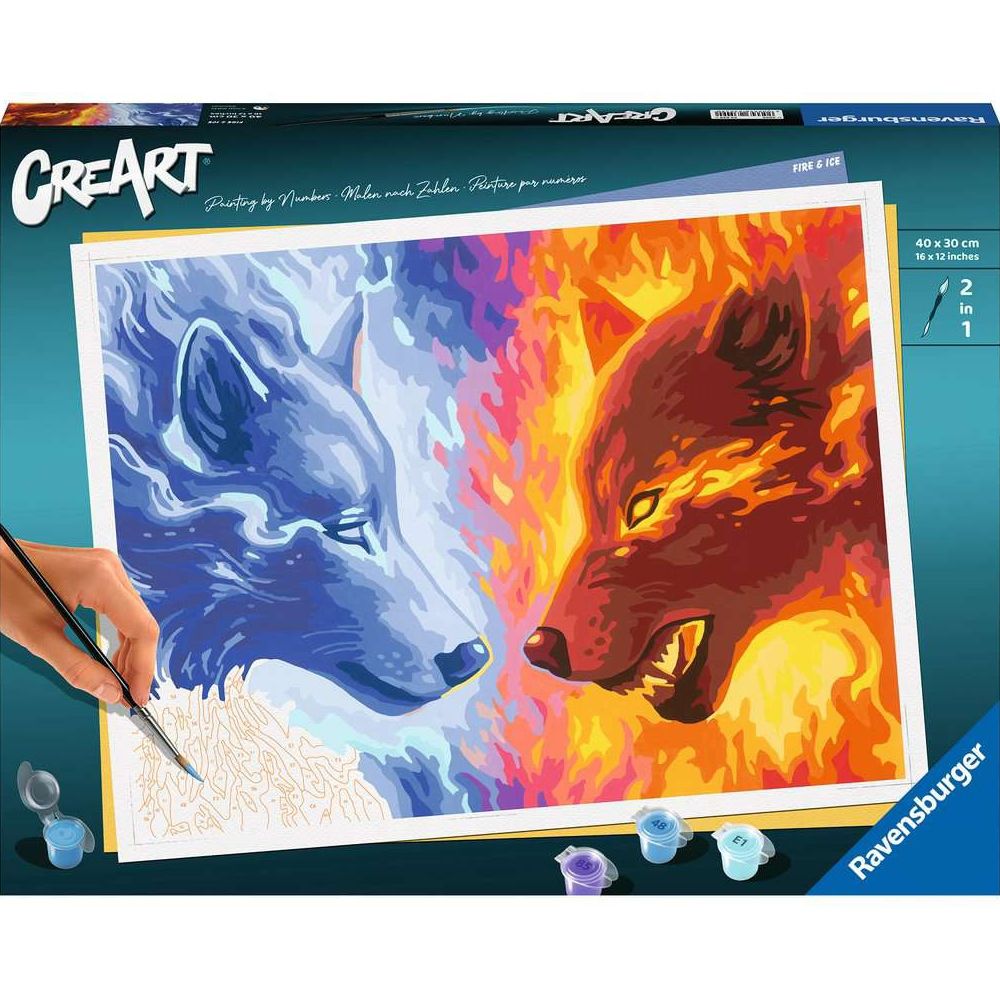 Ravensburger CreArt - Painting by Numbers - Fire &amp; Ice