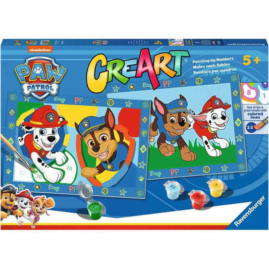Ravensburger CreArt - Paint by Numbers - Paw Patrol