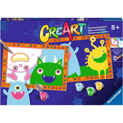 Ravensburger CreArt - Paint by Numbers - Silly Monsters