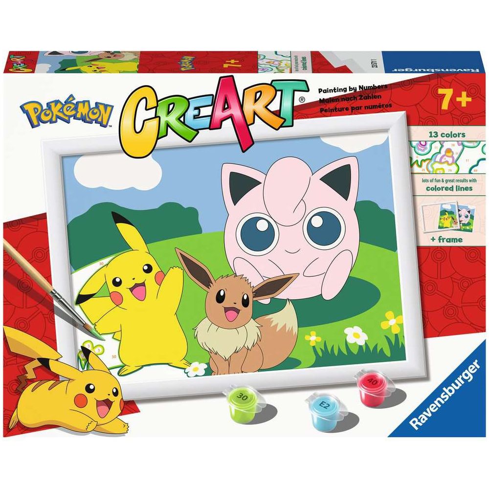 Ravensburger CreArt - Malen nach Zahlen - Pokémon Classics