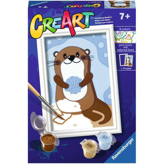 Ravensburger CreArt - Paint by Numbers - Cute Otter