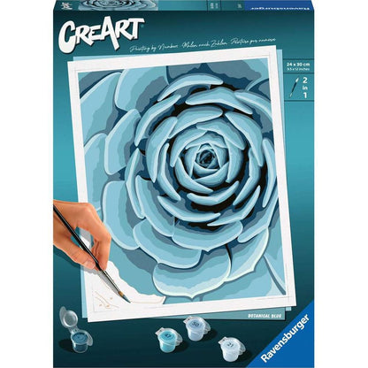 Ravensburger CreArt - Painting by Numbers - Botanical Blue