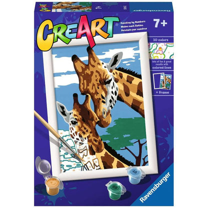 Ravensburger CreArt - Paint by Numbers - Cute Giraffes