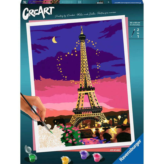 Ravensburger CreArt - Painting by Numbers - City of Love