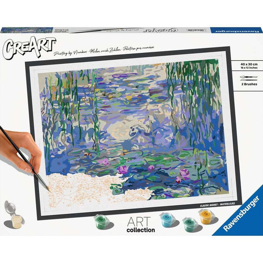 Ravensburger CreArt - Painting by Numbers - ART Collection: Waterlilies (Monet)