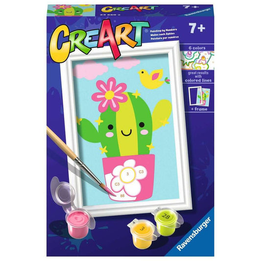 Ravensburger CreArt - Paint by Numbers - Happy Cactus