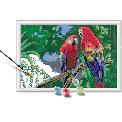 Ravensburger CreArt - Paint by Numbers - Colorful Macaws