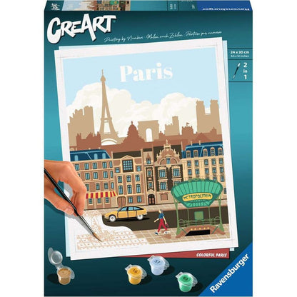 Ravensburger CreArt - Paint by Numbers - Colorful Paris