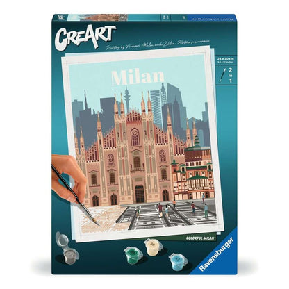 Ravensburger CreArt - Paint by Numbers - Colorful Milan