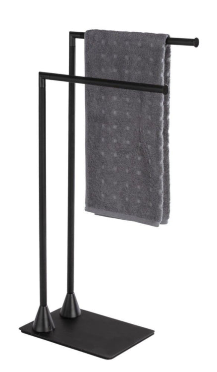 Wenko towel and clothes rack, light black