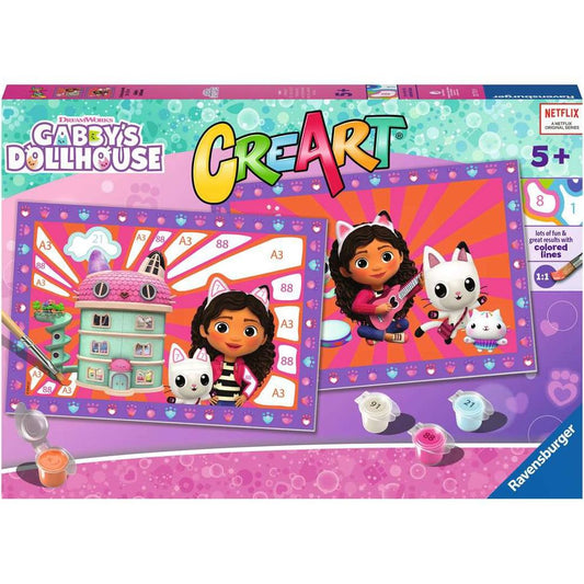 Ravensburger CreArt - Painting by Numbers - Gabby's Dollhouse