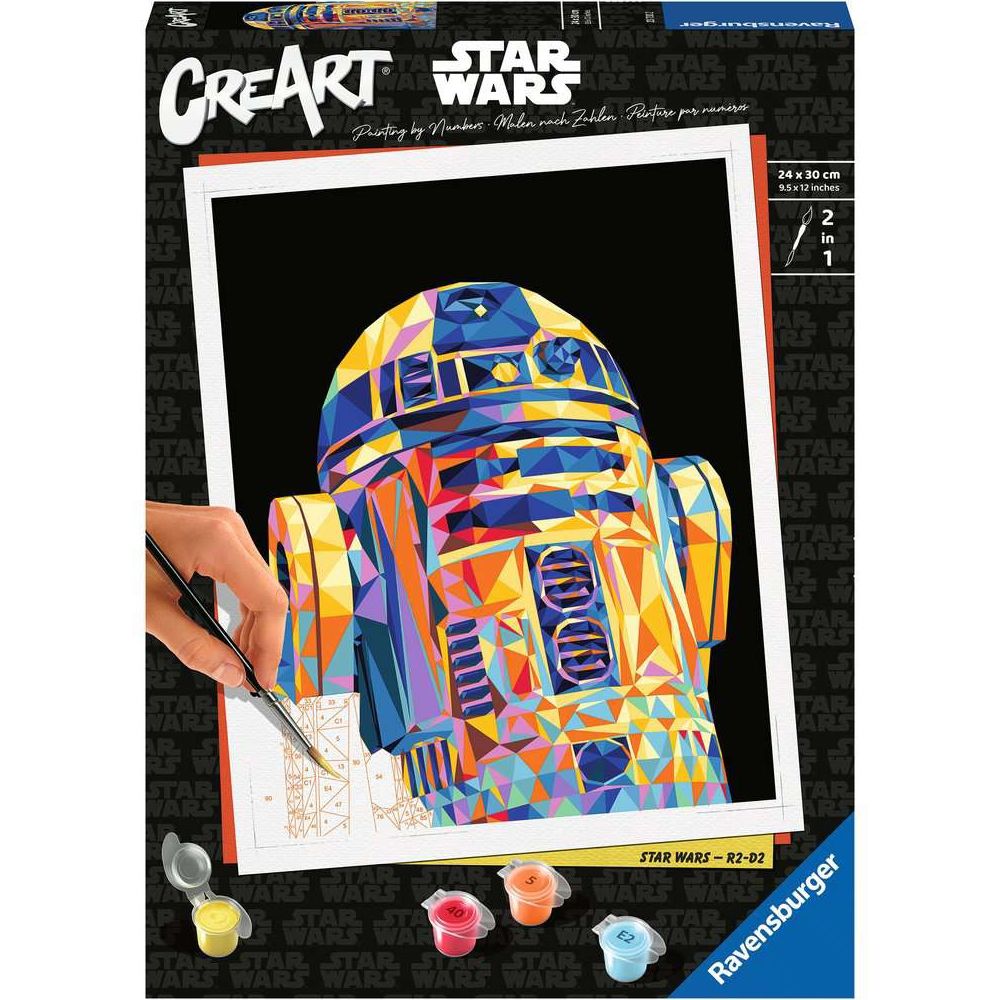 Ravensburger CreArt - Paint by Numbers - Star Wars - R2-D3