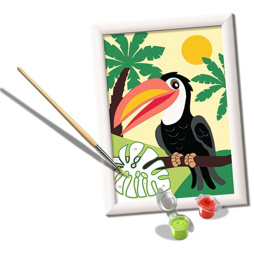 Ravensburger CreArt - Peinture par numéros - Toucan dans la jungle