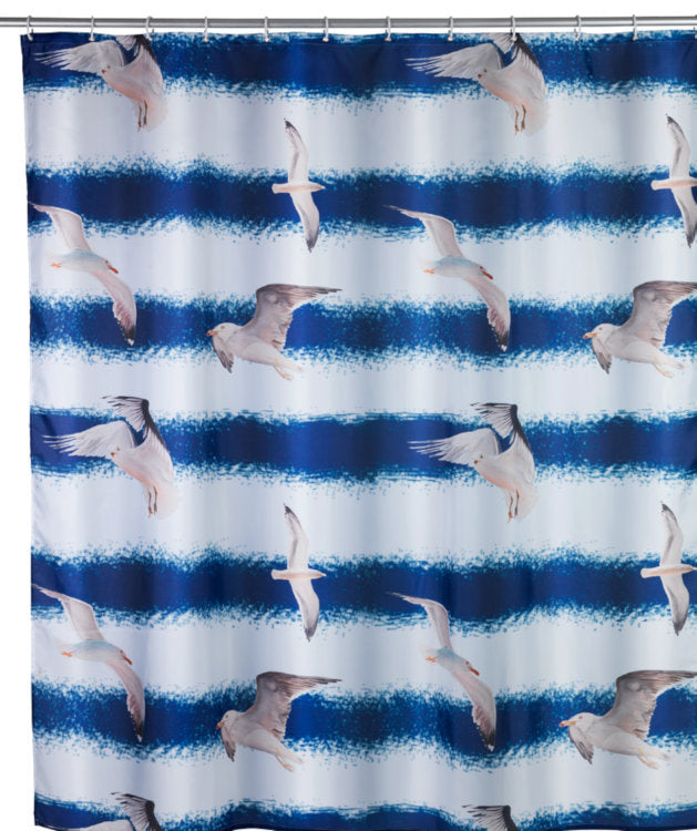 Wenko shower curtain Seagull Polyester