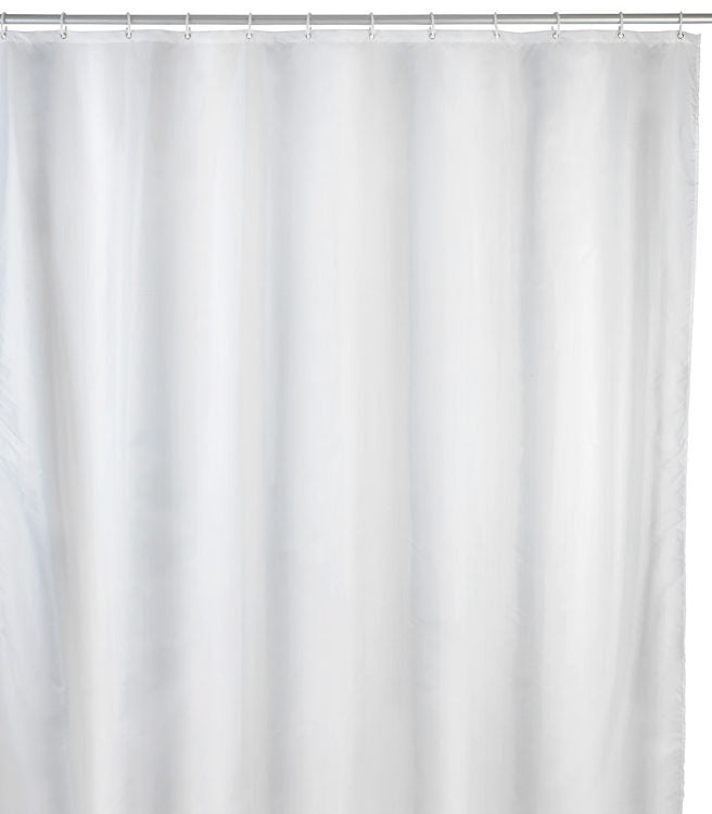 Wenko shower curtain plain white, polyester