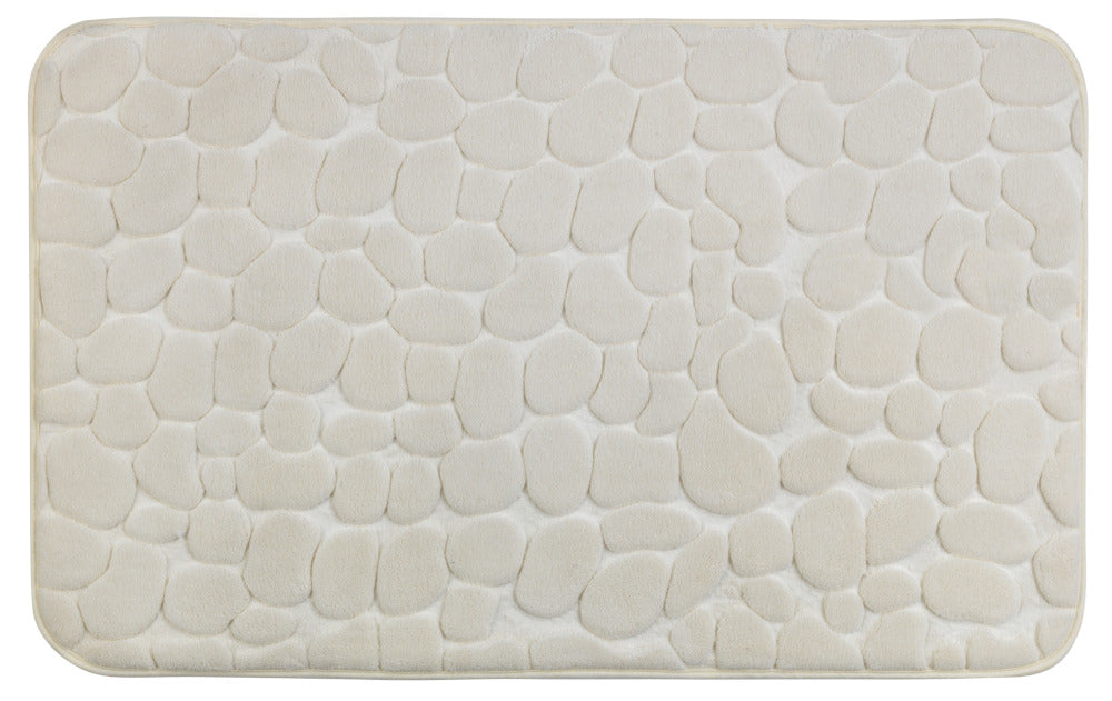 Wenko tapis de bain à mémoire de forme, Galets beige