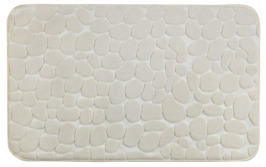 Wenko tapis de bain à mémoire de forme, Galets beige