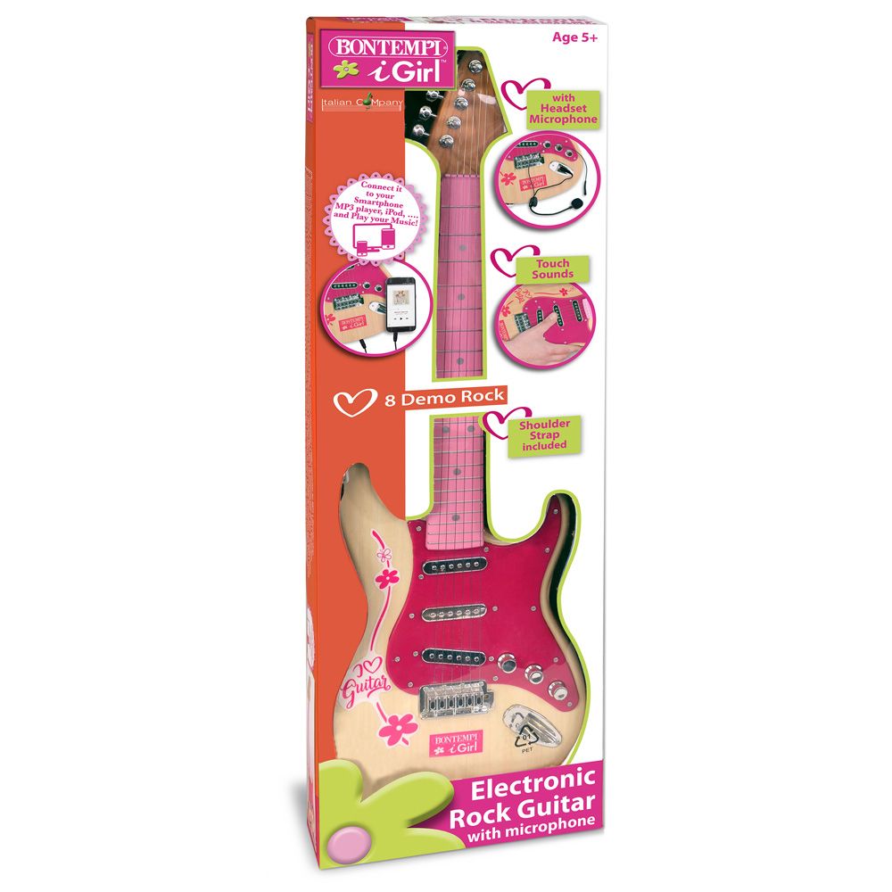 Bontempi Electronic Rock Guitar, pink
