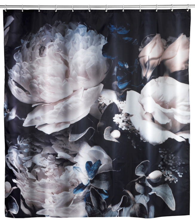 Wenko shower curtain Peony, anti-mould