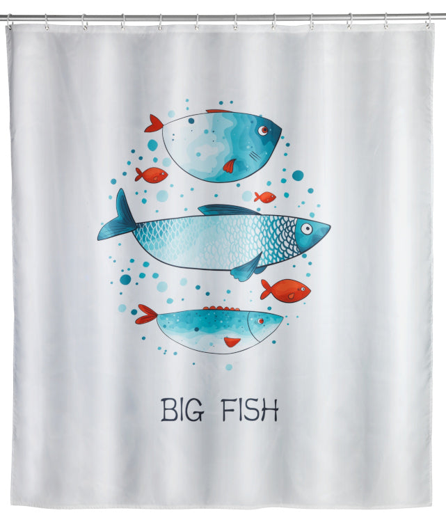 Wenko shower curtain Big Fish, polyester