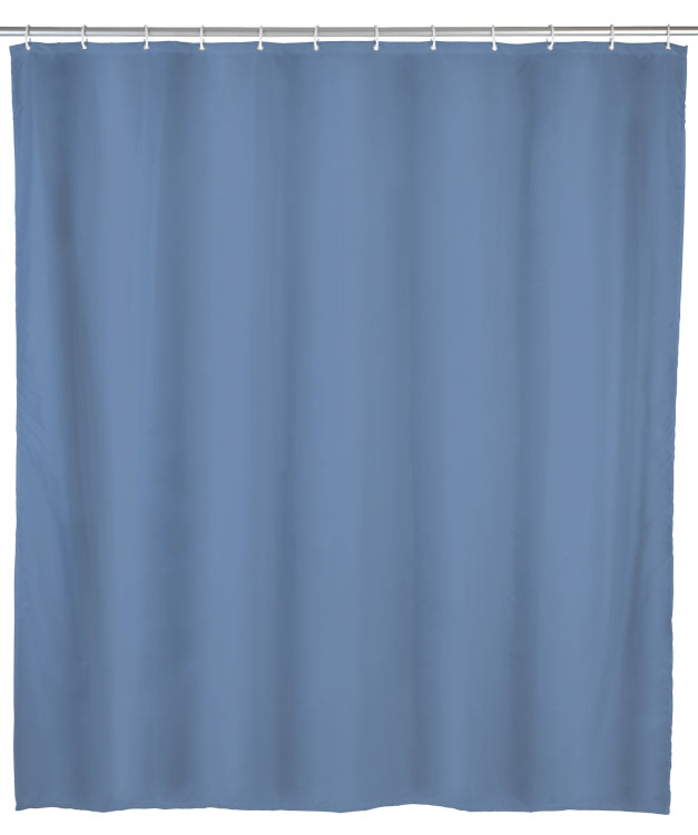 Wenko shower curtain Uni grey-blue, PEVA