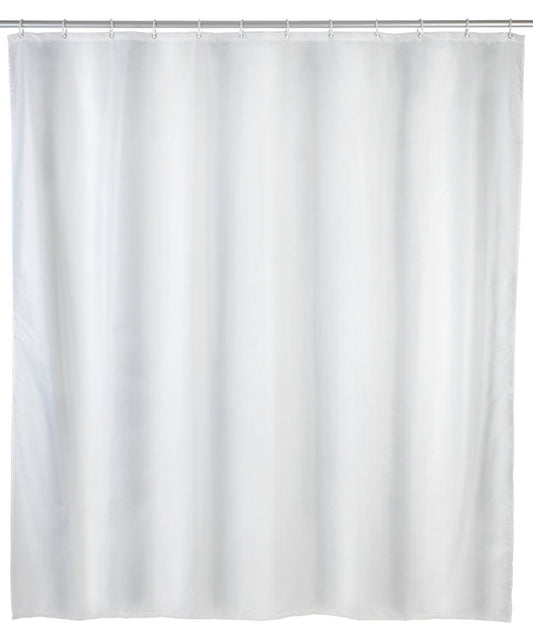 Wenko shower curtain Uni white,, anti-mould
