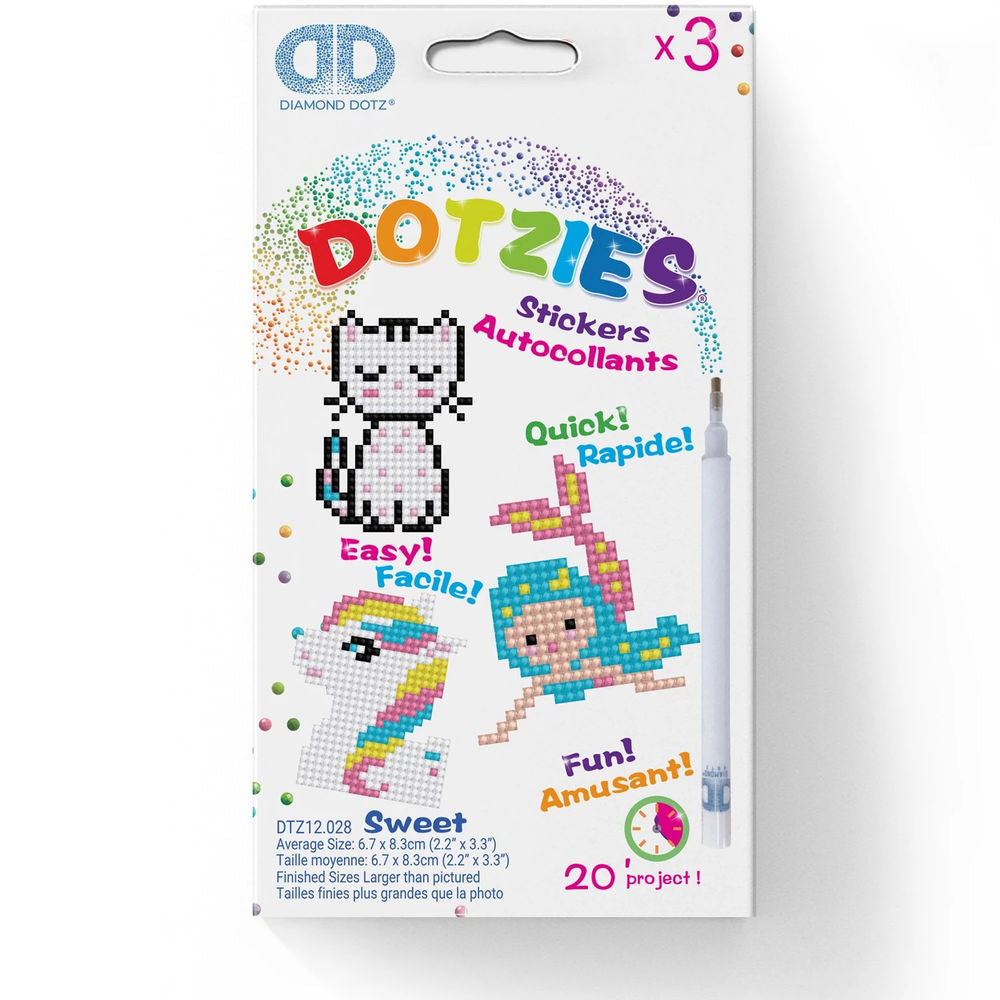 Diamond Painting Sticker Katze Meerjungfrau Pony