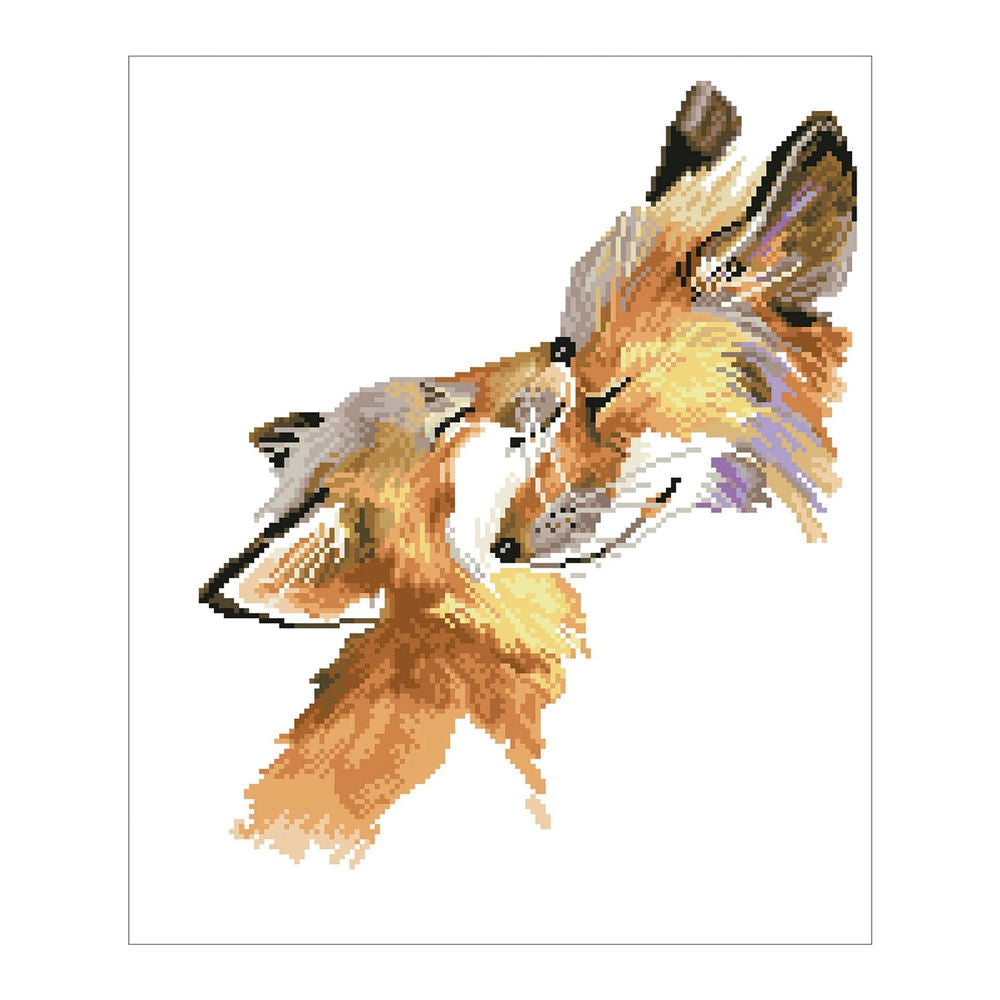 Diamond Painting Füchse
