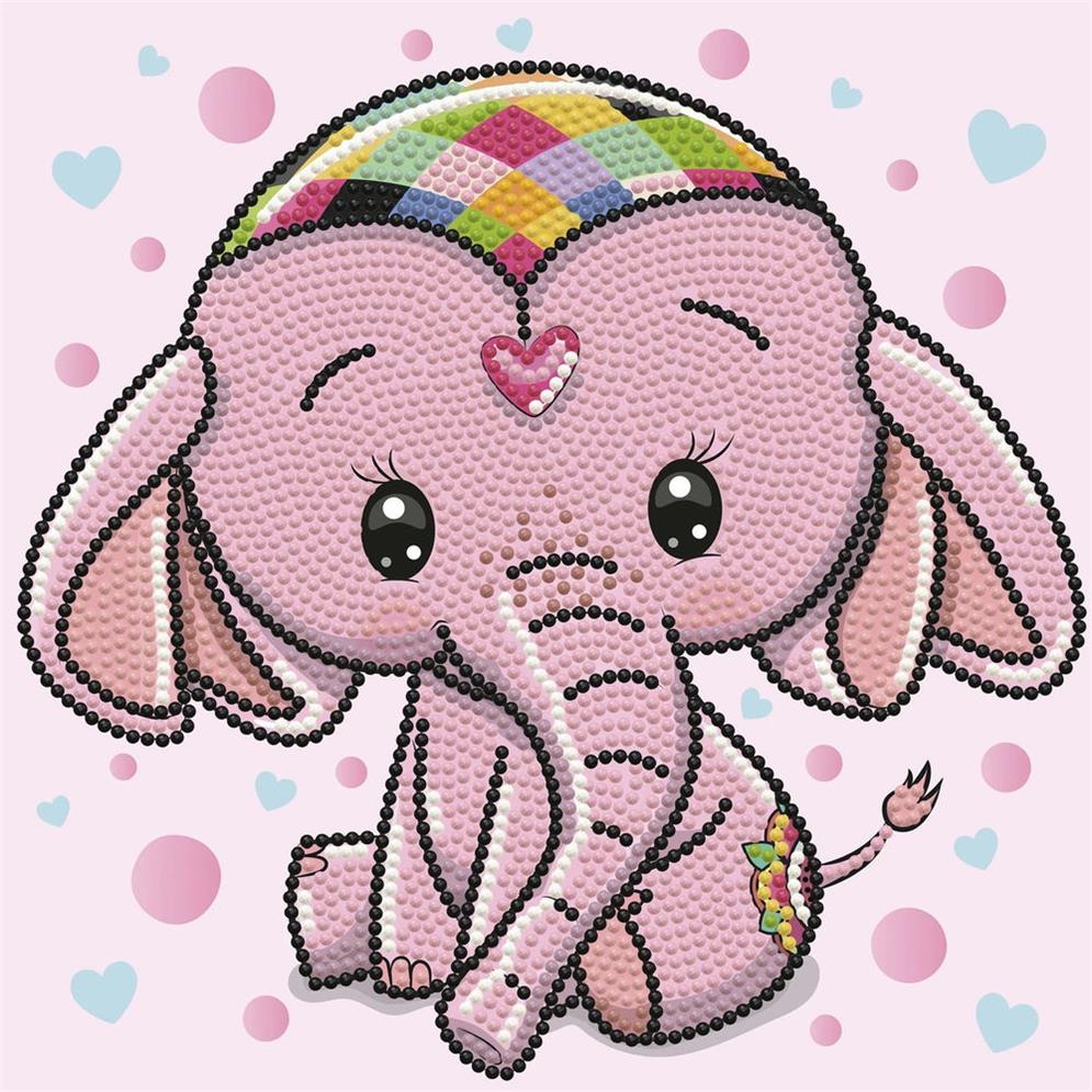 Diamond Painting Baby Elefant