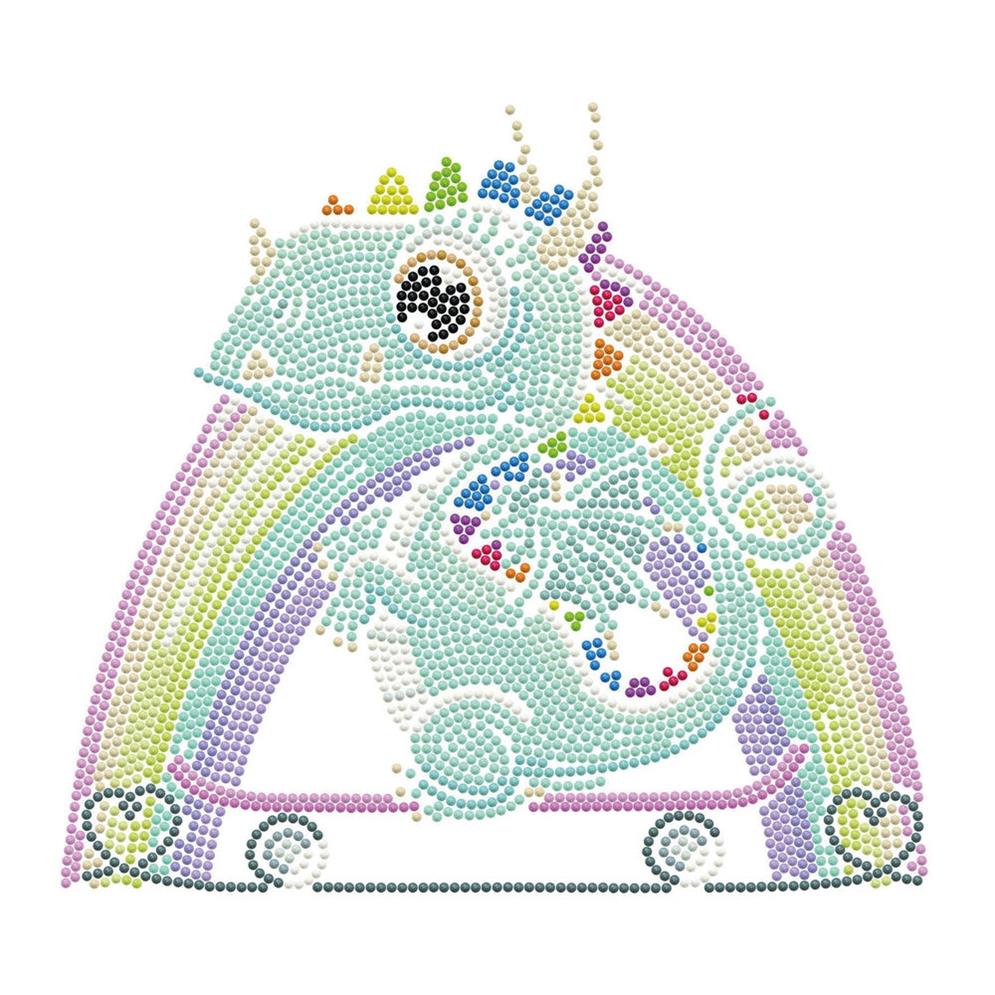 Diamond Painting Drache auf Skateboard