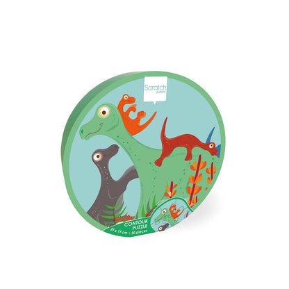 Puzzle Mini Shape Puzzle Dinosaurier, 30 Teile