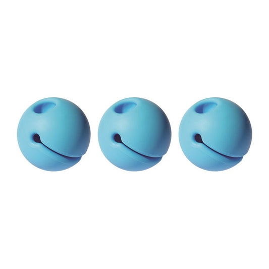 Balle de jeu/stress Moluk Mox bleue, lot de 3