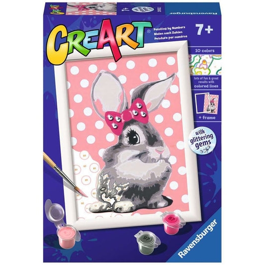 Ravensburger CreArt - Painting by Numbers - Cuddly Bunny