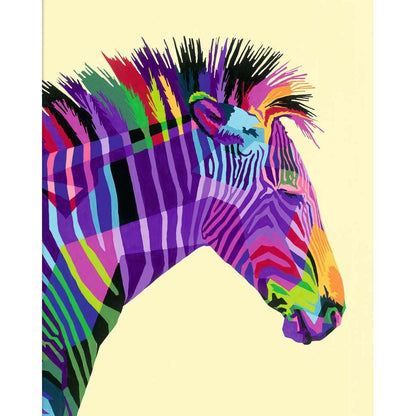 Ravensburger CreArt - Paint by Numbers - Funky Zebra