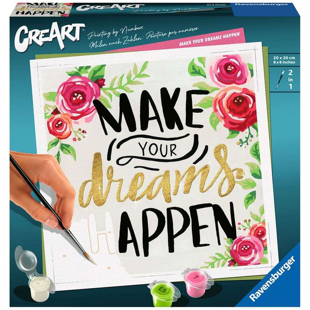 Ravensburger CreArt - Painting by numbers - Make your dreams happen