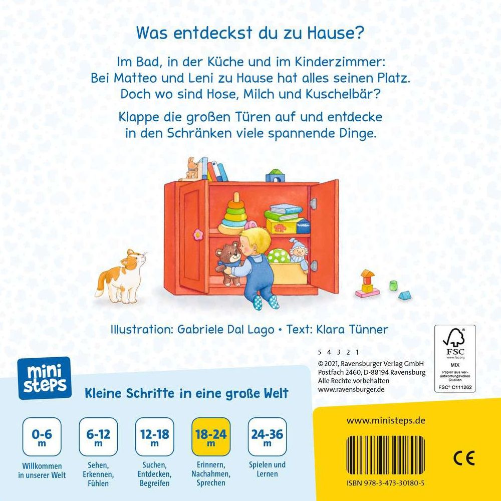 Mini-pas Ravensburger : Ouvrez-vous ! Regarde à l'intérieur! Chez moi