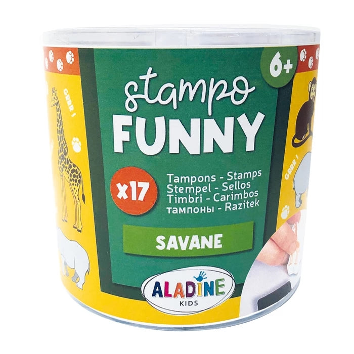 Aladine Children's Stamp Funny Savanna