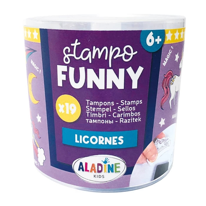 Aladine Children's Stamp Funny Unicorn