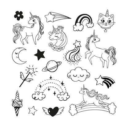 Aladine Children's Stamp Funny Unicorn