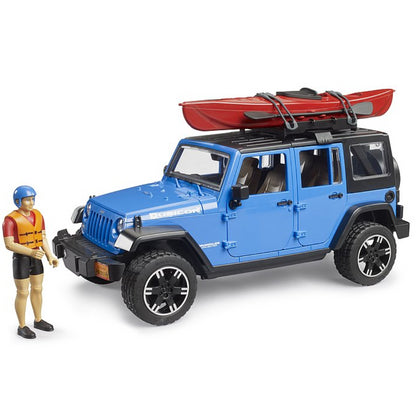 Bruder Jeep Wrangler Rubicon mit Kajak und Figur